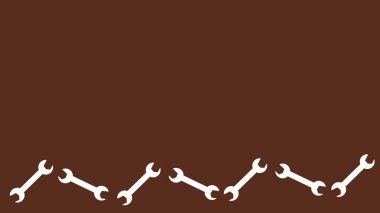 Çalışma Günü arkaplan illüstrasyonu inşaat araçları resimleme ve kopyalama alanı