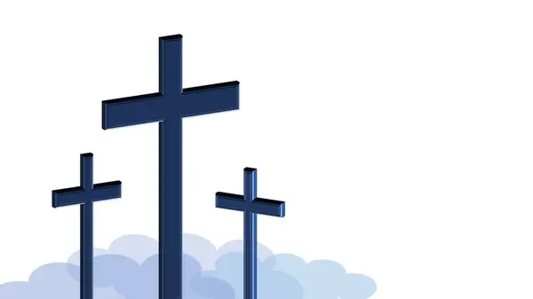 İyi Cuma arkaplan çizimleri çapraz ve bulutlu, Yükseliş Günü