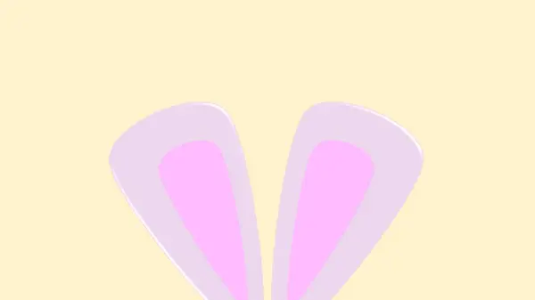 Paskalya Günü arkaplan çizimi paskalya tavşanı kulağıyla