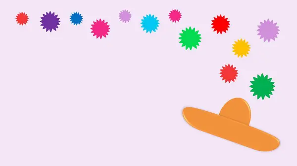 İspanyolca Cinco de Mayo, sombrero ile 