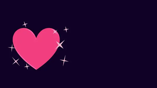 Sevgililer Günü 'nün arka planında aşk kalpleri tasviri