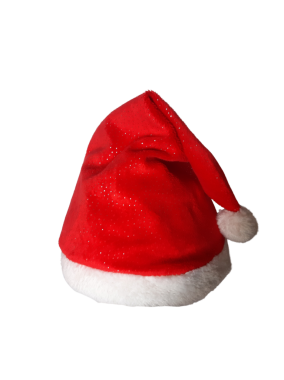 Noel Baba kırmızı şapka izole, noel şapkası