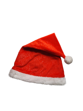 Noel Baba kırmızı şapka izole, noel şapkası