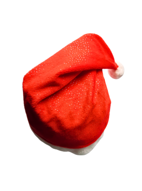 Noel Baba kırmızı şapka izole, noel şapkası