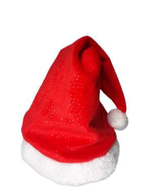 Noel Baba kırmızı şapka izole, noel şapkası