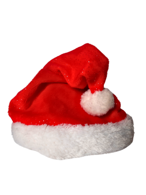 Noel Baba kırmızı şapka izole, noel şapkası