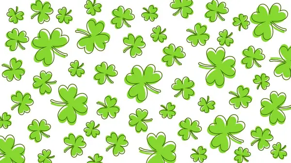 Aziz Patrick Günü arkaplan çizimi yonca desenli