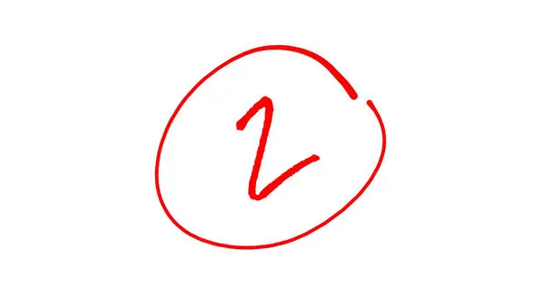  Kırmızı mürekkeple numaralandırma sistemi