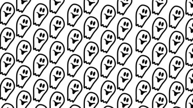 Cadılar Bayramı arka plan çizimi hayalet 