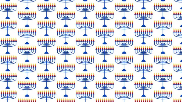 Dokuz mum ya da menorayla Hanuka desenli arkaplan çizimi