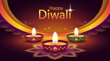 Peyzaj diwali temalı tasarım