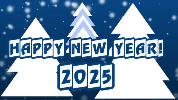 Yeni yıl 2025. Mutlu yıllar 2025. Vektör illüstrasyonu.