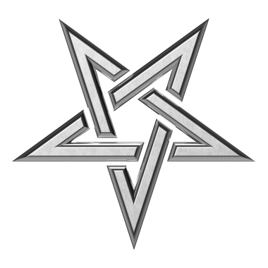 Gümüş yıldız ve siyah elmaslar