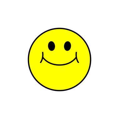 Mutlu emoji simgesi, vektör illüstrasyonu