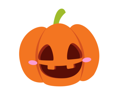 Cadılar bayramın kutlu olsun tatlı balkabağı karakteri.