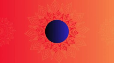 3D görüntüleme. Renkli bir çemberin soyut arkaplanı ve şekli..