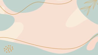 Renkli çiçek şekillerine sahip soyut arkaplan ve metin için kopyalama alanı.