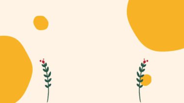 Çiçekler ve yapraklar arka plan.