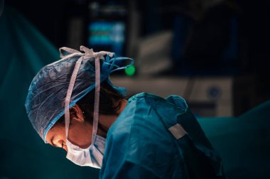 Team of Surgeons Operating in the Hospital. Healthcare concept