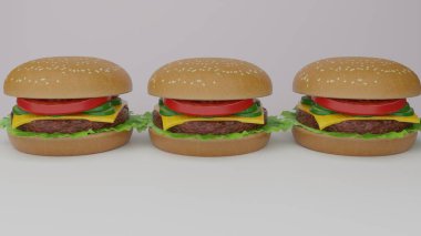 Hamburger, ya da basit bir hamburger, genellikle dilimlenmiş bir çörek ya da ekmek rulosunun içine yerleştirilmiş bir köfte köftesinden oluşan bir yemektir..