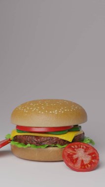 Hamburger, ya da basit bir hamburger, genellikle dilimlenmiş bir çörek ya da ekmek rulosunun içine yerleştirilmiş bir köfte köftesinden oluşan bir yemektir..