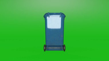 Sarı veya beyaz arkaplan içeren plastik çöp kovası