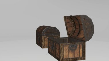 farklı arka planda 4k resmi olan hazine kutusu.