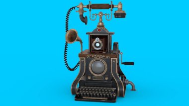 Kameralı antika akıllı telefon.