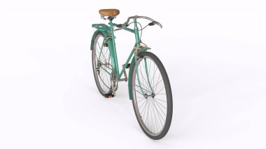 beyaz arkaplan ile bisiklet