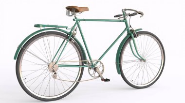 beyaz arkaplan ile bisiklet