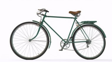 beyaz arkaplan ile bisiklet