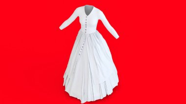 Kırmızı arkaplanı olan çift katmanlı elbiseyi aç