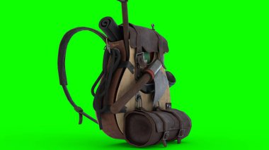 Hayatta kalma gitarı sırt çantası 4K fotoğrafları.