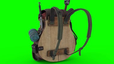 Hayatta kalma gitarı sırt çantası 4K fotoğrafları.