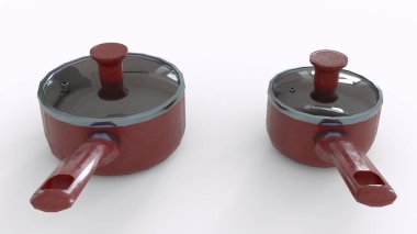 Beyaz arkaplanlı yemek aletleri