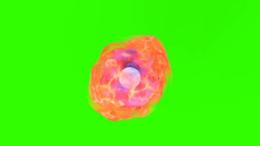 Yeşil arkaplan ile yüksek enerji noktası