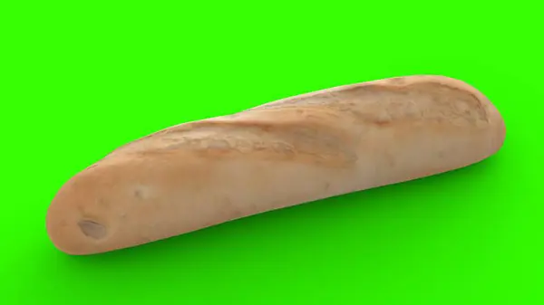 yeşil arkaplanı olan ekmek