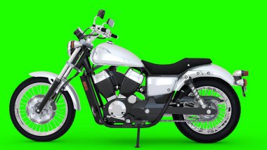 two wheeler superbike with green background clipart