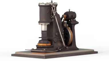 beyaz arkaplan ile güç çekici