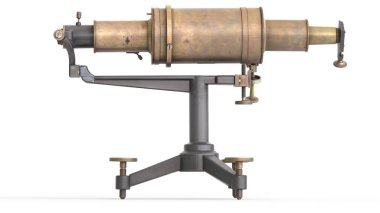 Beyaz arkaplan ile spektroskop