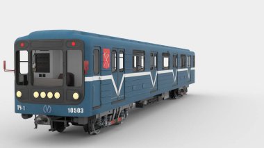 Beyaz arkaplan ile metro motoru modeli