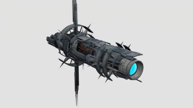 Beyaz arkaplan ile yörünge kamera çökme görünümü