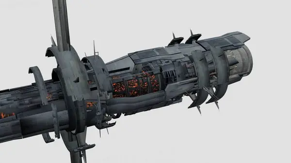 Beyaz arkaplan ile yörünge kamera çökme görünümü