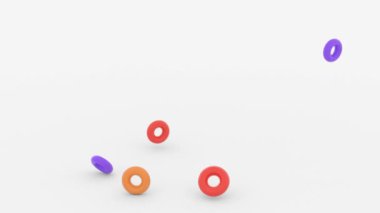 kauçuk oyuncak beyaz arkaplana düşer