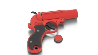 İşaret fişeği yakın çekim videosu