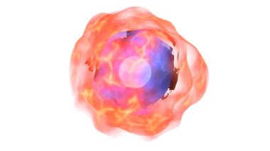 beyaz arkaplanda plazma veya enerji noktası