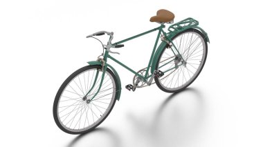 beyaz arkaplanda bisiklet