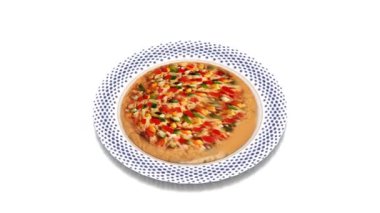 Peynirli mısır pizza animasyon videosu
