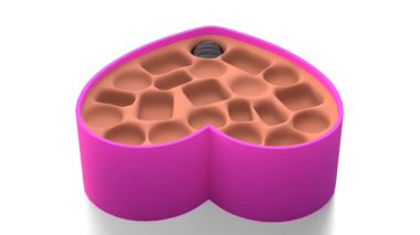 Süslü hediye kutusu animasyon videosunda çikolata