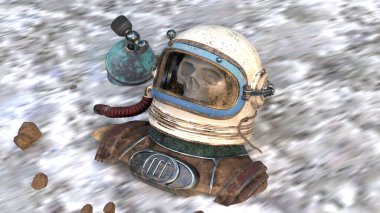 Ay gezegenindeki astronot kalıntıları